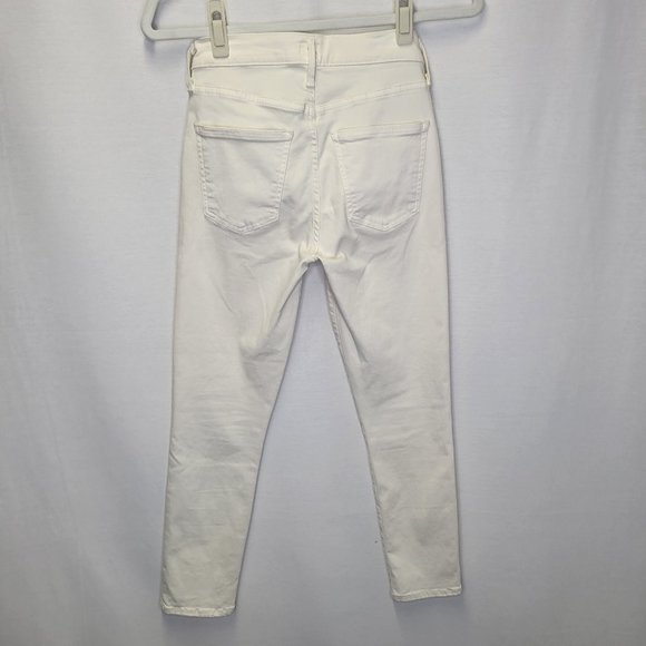 Citizens Of Humanity Women's Size 24 Jeans Ivory Rocket Ankle Skinny - Picture 2 of 7